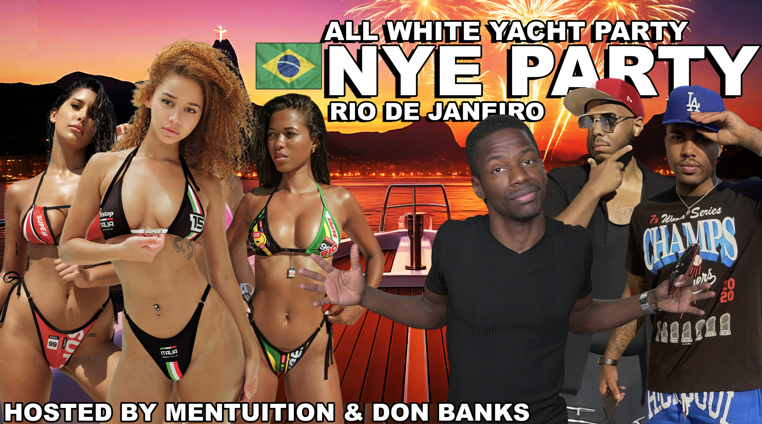 ALL WHITE NYE YACHT PARTY in Rio De Janeiro Brazil - 1 Ticket